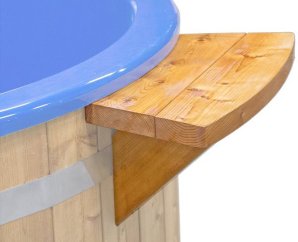 Étagère en Thermowood pour bain nordique Baltresto - Pour bain nordique 1.85 x 0.95 m