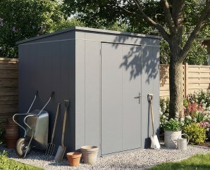 Abri Jardin Métal Gary 187 x 187 cm Vert | Acier 0,7mm