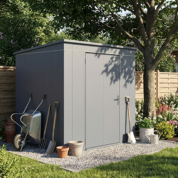 Abri Jardin Métal Gary 187 x 187 cm Vert | Acier 0,7mm