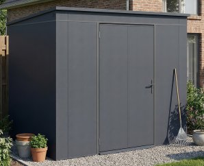 Abri Jardin Métal Gary 237 x 187 cm Anthracite | Acier 0,7mm
