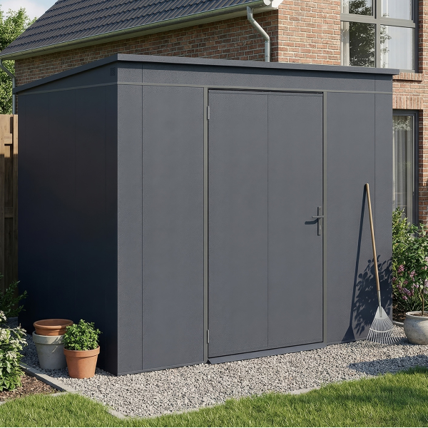 Abri Jardin Métal Gary 237 x 187 cm Anthracite | Acier 0,7mm