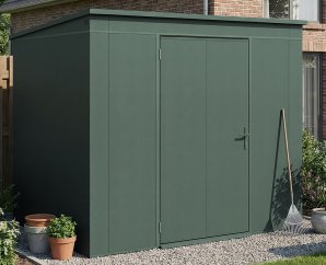 Abri Jardin Métal Gary 237 x 187 cm Vert | Acier 0,7mm