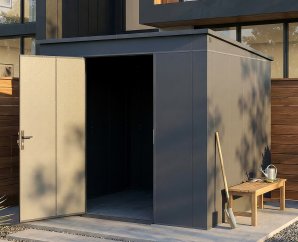 Abri Jardin Métal Gary 237 x 237 cm Anthracite | Acier 0,7mm
