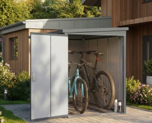 Abri Vélo Métal GARY 120 x 202 cm Anthracite | Acier 0,7mm