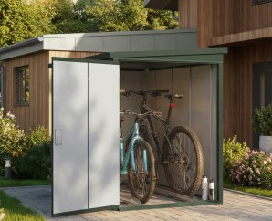 Abri Vélo Métal GARY 120 x 202 cm Vert | Acier 0,7mm