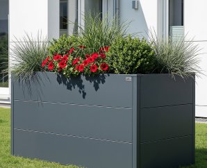 Jardinère surélevé Métal GARY Anthracite |  150x75 cm