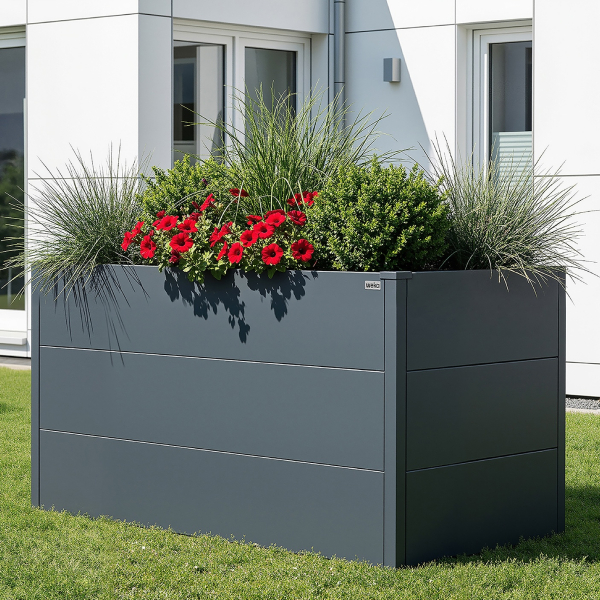 Jardinère surélevé Métal GARY Anthracite |  150x75 cm