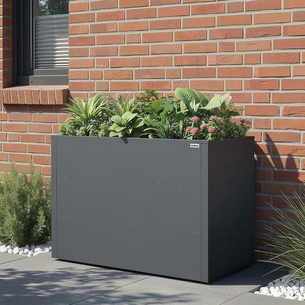 Jardinère surélevé Métal GARY Anthracite |  150x50 cm