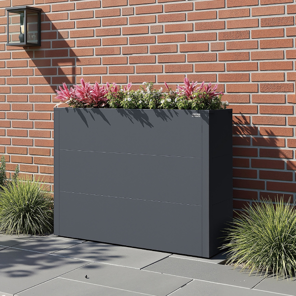 Jardinère surélevé Métal GARY Anthracite |  100x30 cm