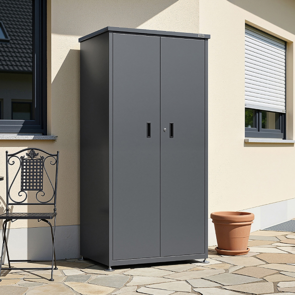 Armoire de Terrasse Métal GARY Anthracite | 187 cm