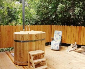 Bain Nordique Ovale Bois  | 1,3 x 0,85 m | 2 personnes