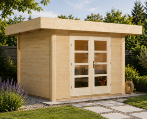 Abri de jardin en bois 126+ | 5,9 à 8,5 m² | 4 coloris | 28 mm d'épaisseur